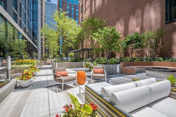 Relaxing Area on Terrace at State & Chestnut Apartments, 845 N State St, Chicago